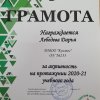 Грамоты за активность