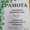Грамоты за активность